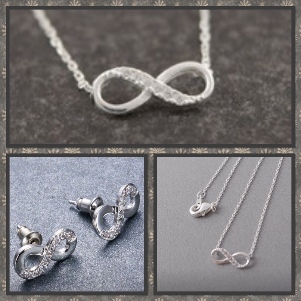 🌸New🌸Infinity Necklace & Earrings Set 🌸